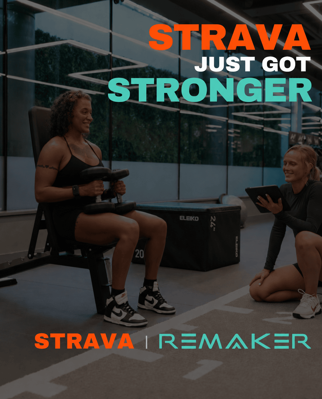 Official integration with Strava as part of their new strength training overhaul